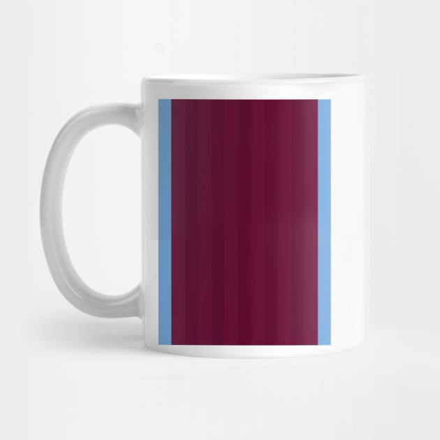 West Ham United 1997 Retro Home Claret and Sky Stripes by Culture-Factory